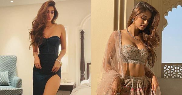 disha patani sexy thighs cleavage hot indian actress 1 - Disha Patan is too hot to handle in this high slit dress flaunting her sexy thighs - see 10+ viral photo.