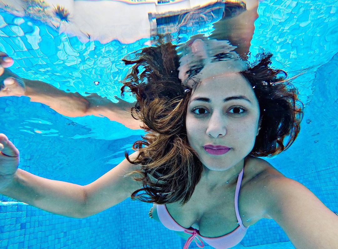 hina 667 - Hina Khan's underwater bikini photos set internet on fire - see this sexy and stylish TV diva flaunt her fine body.