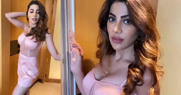 nikki tamboli cleavage hot instagram reel indian actress 1 - Nikki Tamboli shared this hot Instagram reel video - see more hot photos.