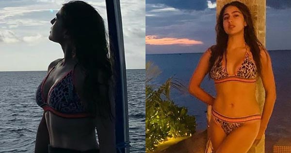 sara ali khan hot bikini photos sexy indian actress 1 - Sara Ali Khan shares more bikini photos - shows off her sexy body in a two piece swimsuit.
