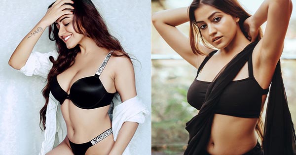 simran kaur bikini saree hot indian model sexy body 1 - Simran Kaur in bikini vs saree - the Indian model is too hot to handle in any outfit.